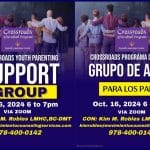 English and Spanish Flyers for Crossroads Youth Parenting Support Group
